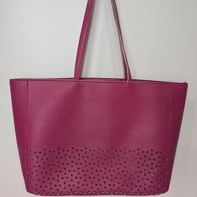 Cartera de Mano Grande "Cuero" - Rosa BBW Foto 1 de 4