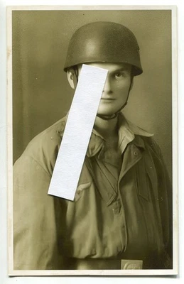 Repro Portrait Fallschirmjäger Paratrooper Knochensack Stahlhelm (3) - Bild 1 von 2