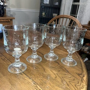 Set of 4 Anchor Hocking Savannah Clear XL Water Goblets 16 oz EUC - Picture 1 of 5