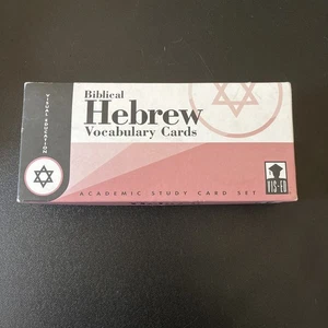 Vis-Ed Biblical Hebrew Vocabulary Cards Academic Study Card Set 1000 Cards Box A - Imagen 1 de 13