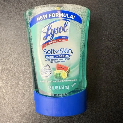 NUEVO Repuesto de jabón de manos Lysol No Touch pepino melón 8,5 oz nuevo en paquete sellado Foto 1 de 2