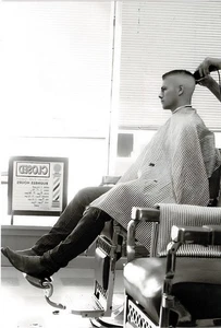Cowboy Barber Shop 4x6 reprint High & Tight, Gay Estate Collection - Picture 1 of 1