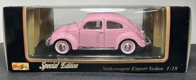 Maisto Edición Especial Volkswagen Export Sedán Rosa 1:18 Diecast #31820 Raro Nuevo en Caja Foto 1 de 4