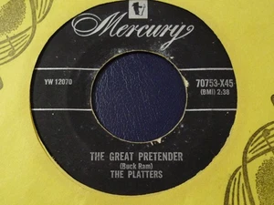 THE PLATTERS-THE GREAT PRETENDER-MERCURY CANADA - Picture 1 of 2