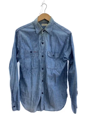 WAREHOUSE DUCKDIGGER 长袖衬衫,尺寸 40,棉质,IDG,纯色 — 第 1/4 张图片