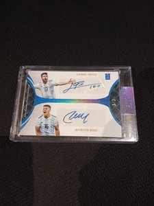 Lionel Messi Marcos Rojo Duel Auto Autograph Card 3/3 No.DA-MR - Picture 1 of 4