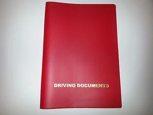SOPORTE PARA DOCUMENTOS DE COCHE ROJO A5 CON BOLSILLO PARA TARJETAS - Imagen 1 de 2