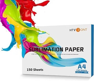 HTVRONT Sublimation Paper 8.5x11" 150 Sheets for Inkjet Printer Heat Transfer - Picture 1 of 21