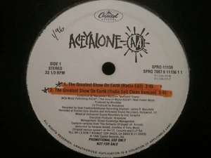 ACEYALONE THE GREATEST SHOW ON EARTH 12" '95 CAPITOL PROMO FREESTYLE FELLOWS VG+ - Picture 1 of 2