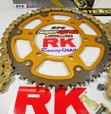 Kit de cadena y piñón SuperSprox Gold 525 Freeway Honda CBR600 F3 RK GXW Gold 95-98 Foto 1 de 4