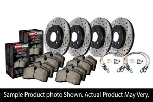 StopTech Sport Axle Pack Drilled Slotted 4 Wheel Brake Kit for 350Z 06-08 VQ35