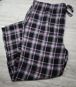 NWOT Foundry Supply Mens 100% Cotton Sleep Pants 3XLT Blue, Black Plaid - Picture 1 of 3