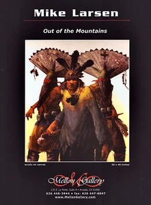 2004 MIKE LARSEN / FRANK McCARTHY Art Gallery Exhibit 2-Sided Magazine PRINT AD - Picture 1 of 2