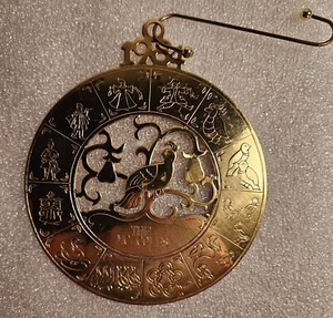 12 Days of Christmas 1984 The MC Coles Holiday Ornament in Gold Tone - Picture 1 of 4