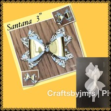 plastic hair bow template 3'' Santana