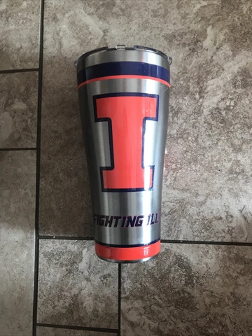 NEW Tervis Collegiate 30 oz Illinois Fighting Illini Tumbler With Lid Cover