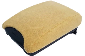 Fits 00-06 BMW X5 Tan Fabric Center Console Lid Armrest Cover Protector - Bild 1 von 2