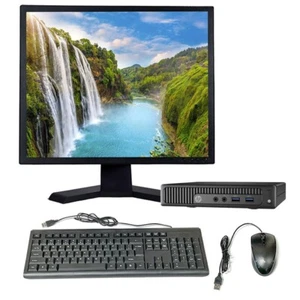 HP Desktop Computer Windows 10 PC 8GB RAM 250GB HDD 19in LCD Wi-Fi - Picture 1 of 5