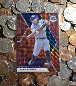 JOSE ALTUVE  2021 Mosaic Red Prizm Reactive #108 $$ Houston Astros $$