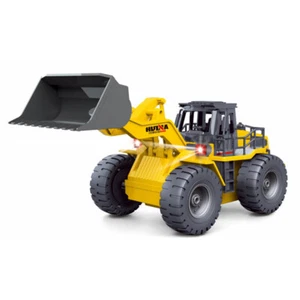 Huina 1:18 Wheeled Loader Bulldozer Digger Truck w/Diecast Bucket - Picture 1 of 1