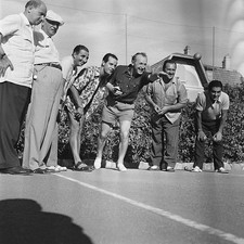 Bourvil and Georges Guetary in the 1950s OLD PHOTO