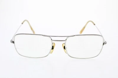 Morel 14K 镀金眼镜飞行员双桥法国制造金属 52/18 — 第 1/4 张图片
