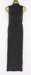 ALIX NYC ARBOR MAXI DRESS WOMENS BLACK SILVER METALLIC UK M RRP £270 AD - Picture 1 of 7