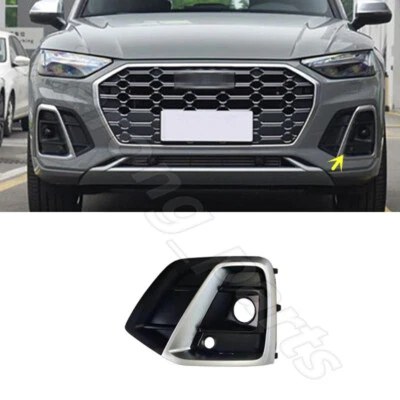 LH Front Bumper Chrome Grille Cover For Audi Q5 S-Line SQ5 SQ5 Sportback 21-24 - Image 1 of 4
