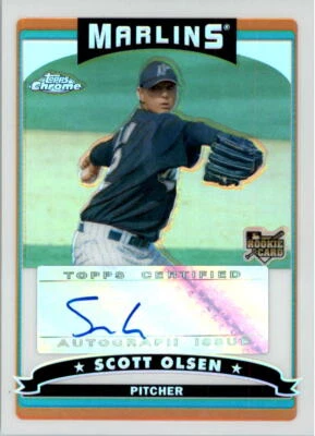 2006 Topps Chrome Refractors #343 Scott Olsen Auto /500 - Image 1 of 2