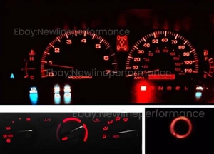 Red Cluster + Climate Control + Ring LED Bulbs for Toyota 4Runner 2001-2002 - Picture 1 of 2