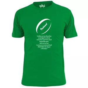 Camiseta de rugby Six Nations Rugger con himno irlandés para hombre - Imagen 1 de 2