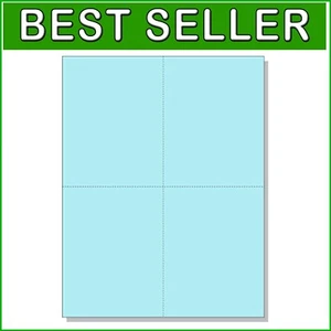 Creating Custom Postcards - 1000 Blue Cards, Easy to Print on Laser & Inkjet - Picture 1 of 10