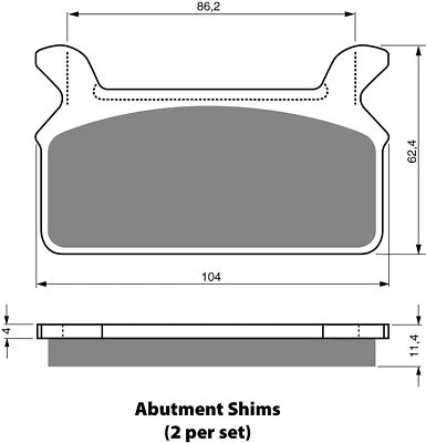Brake Pads For Harley Davidson FLHTCU 1340 Electra Glide Ultra Classic 1997 - Image 1 of 2