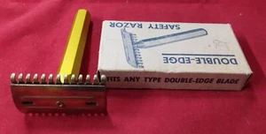 Vintage Unbranded Double Edge Safety Razor - NIB - Picture 1 of 8