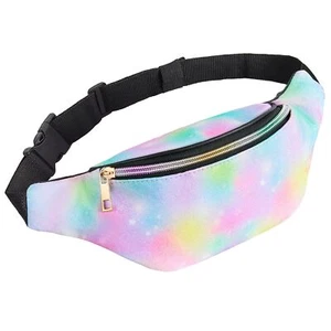 Fanny Pack for Kids Glitter Waist Bag Shiny Bags with Adjustable Belt for Chi... - Picture 1 of 6