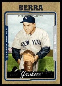 2005 Topps Retired Signature Edition Gold Yogi Berra New York Yankees #87 /500