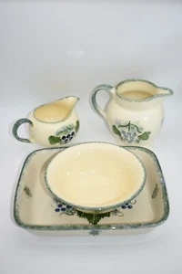 Poole Pottery Vineyard Grapes Tableware Jug, Bowl, Serving Dish - Picture 1 of 10