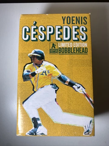 2013 YOENIS CESPEDES OAKLAND ATHLETICS LIMITED EDITION BOBBLEHEAD NEVER OPENED Cover