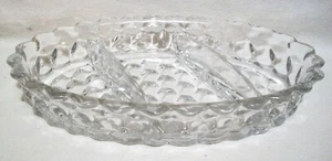 Cubo de cristalería americana Fostoria de colección patrón cubista 3 segundos ovalado relé/encurtido - Imagen 1 de 6