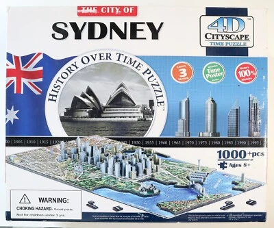 4D Cityscape Sydney’s world famous skyline over Time 1000 piece Puzzle  - Image 1 of 4