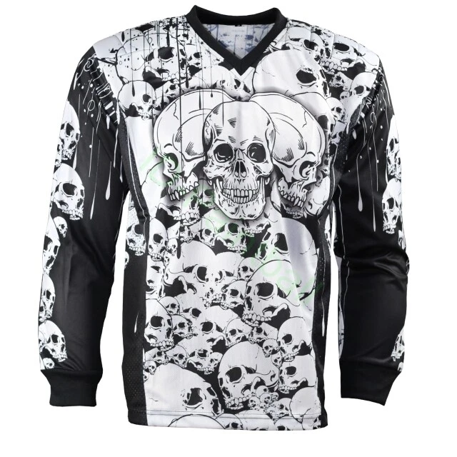 IDP Jersey The Skulls Weiss Paintball Trikot