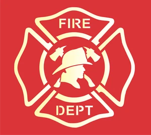 Plantilla de hacha de bombero de 11" Departamento de bomberos Símbolo de cruz maltesa hágalo usted mismo Artesanía Señales de arte - Imagen 1 de 9