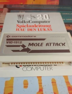 Mole Attack Hau den Lukas Commodore VC20 (1981) módulo y manual (funcionamiento) VIC-1912 - Imagen 1 de 2