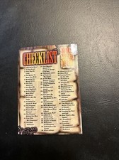 Jb7b 1999 The Wild West Movie Fleer #81 Checklist