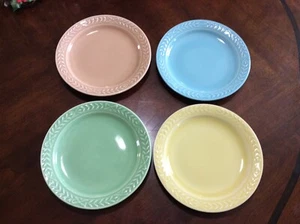 Set Of 4 Universal Cambridge Potteries Laurella  Multicolor Desert Plates - Picture 1 of 5