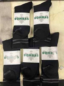 3 Pairs Bombas Men's X Large Black Calf Socks - Picture 1 of 2