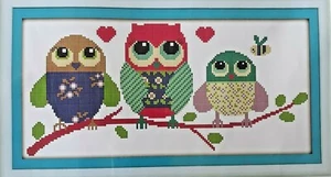 Joy Sunday Stamped Cross Stitch Kit #C557 'Cartoon Owl'--19"x9.5" - Picture 1 of 3