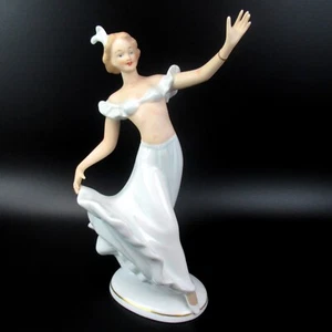 Figura de porcelana Wallendorf bailarina / bailarina diseño Kurt Steiner 26 cm RARO - Imagen 1 de 6