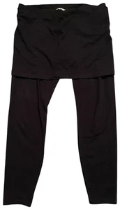 CAbi Activewear Cotton Stretch Black Skirted Leggings womens Medium Style #287 - Picture 1 of 3