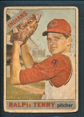 1966 Topps Venezuelan #109 RALPH TERRY Cleveland Indians ~ POOR mk - Image 1 of 2